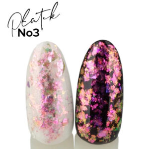 Yoshi Płatki Holo Flakes No 3 – płatki do zdobień 0,5 g, holo róż-fiolet-złoto TPO-FREE — zdjęcie 2