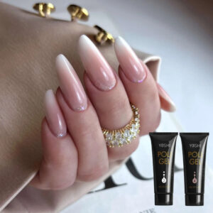 YOSHI PoliGel Warm Beige 30 ml – wytrzymały akrylożel HEMA-FREE do przedłużania i wzmacniania paznokci — zdjęcie 3