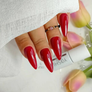 YOSHI Red Empress 106 – lakier hybrydowy 6 ml, głęboka cesarska czerwień TPO-FREE — zdjęcie 5