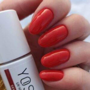 YOSHI Sensual 404 – Lakier hybrydowy 6 ml, intensywny koral TPO-FREE — zdjęcie 1