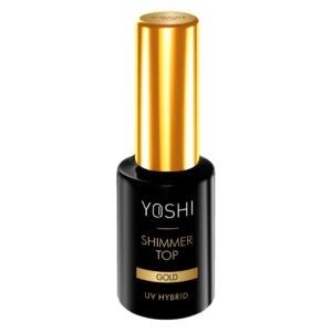 YOSHI Shimmer Top Gold Top Hybrydowy ze Złotymi Drobinkami 10 ml — zdjęcie 2