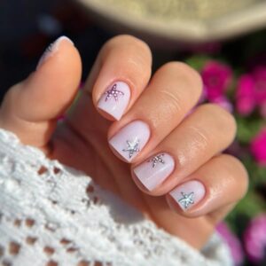 YOSHI Shimmer Top Silver Top Hybrydowy ze Srebrnymi Drobinkami 10 ml — zdjęcie 5