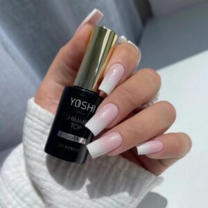 YOSHI Shimmer Top Silver Top Hybrydowy ze Srebrnymi Drobinkami 10 ml — zdjęcie 6