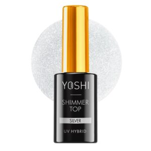YOSHI Shimmer Top Silver Top Hybrydowy ze Srebrnymi Drobinkami 10 ml