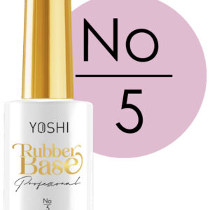 YOSHI Rubber Base Yoshi No 5 – baza kauczukowa 10ml, zgaszony róż-beż TPO-FREE