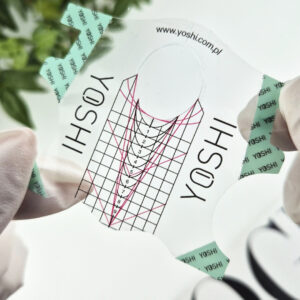 YOSHI Szablony Transparentne – 400 szt., formy do przedłużania paznokci