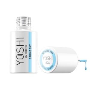 Yoshi Spring Sky 826 – lakier hybrydowy 6 ml, pastelowy błękit TPO-FREE — zdjęcie 2