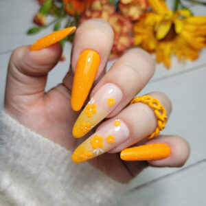 YOSHI Sunset Boulevard 011 – lakier hybrydowy 6 ml, flash neon pomarańcz TPO-FREE — zdjęcie 2