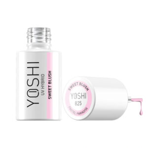 Yoshi Sweet Blush 825 – lakier hybrydowy 6 ml, pastelowy róż TPO-FREE — zdjęcie 2