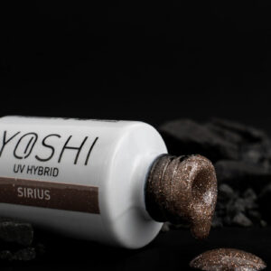 YOSHI Touch the Galaxy – Sirius 6 ml 523 · srebrny lakier hybrydowy z brokatem TPO-FREE — zdjęcie 3