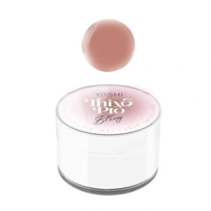 YOSHI Thixo Pro Bling – Żel Budujący Thixotropowy 15 ml (mlecznoróżowy z drobinkami) TPO-FREE