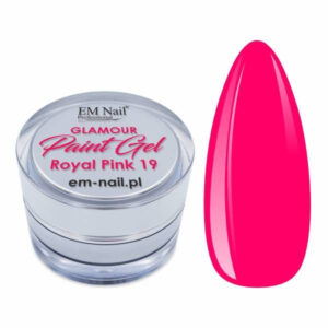 Żel do zdobień EM Nail Paint Gel Glamour Royal Pink 19