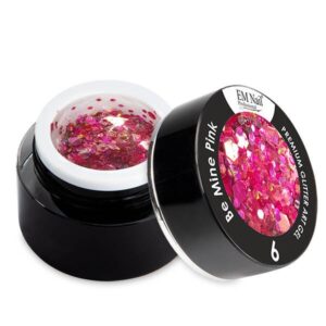 Żel do zdobień EM Nail Premium Glitter Art Gel Be Mine Pink 6 — zdjęcie 3