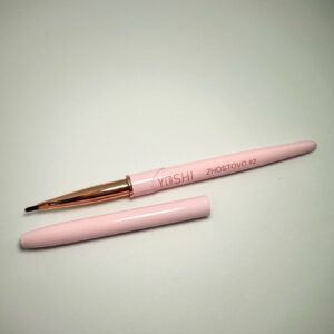 YOSHI ZHOSTOVO Brush #2 – pędzelek Kolinsky 2 mm do micropaintingu, różowy — zdjęcie 3