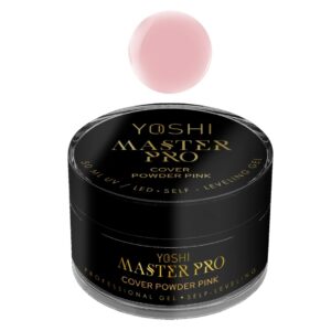 YOSHI Żel Samopoziomujący Master PRO Gel UV/LED Cover Powder Pink 50 ml – Kryjący TPO-FREE