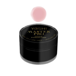Yoshi Żel Samopoziomujący Master PRO Gel UV LED Cover Powder Pink 15 ml – Żel Budujący, Chłodny Róż z Pudrowym Beżem TPO-FREE