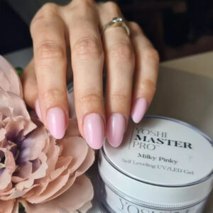 YOSHI Żel Samopoziomujący Master PRO Gel UV/LED Milky Pinky 50 ml MP001 – Kryjący TPO-FREE — zdjęcie 1